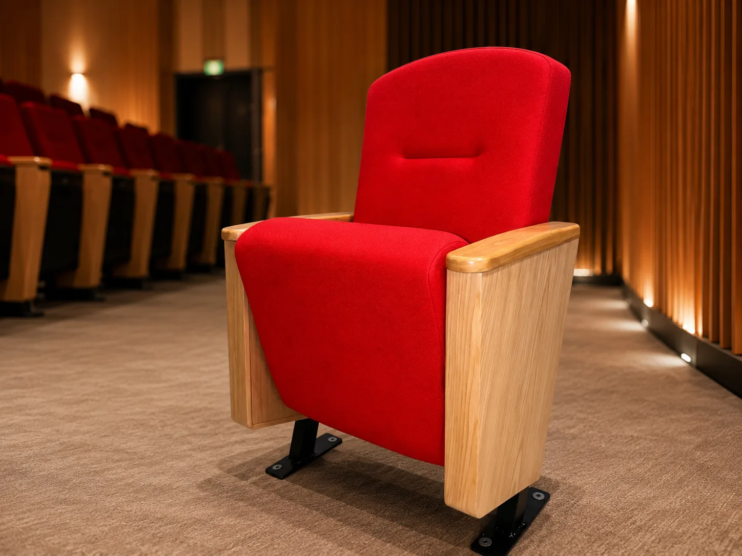 Silla Linux — Modelo de silla para auditorios y teatros con opciones de configuración