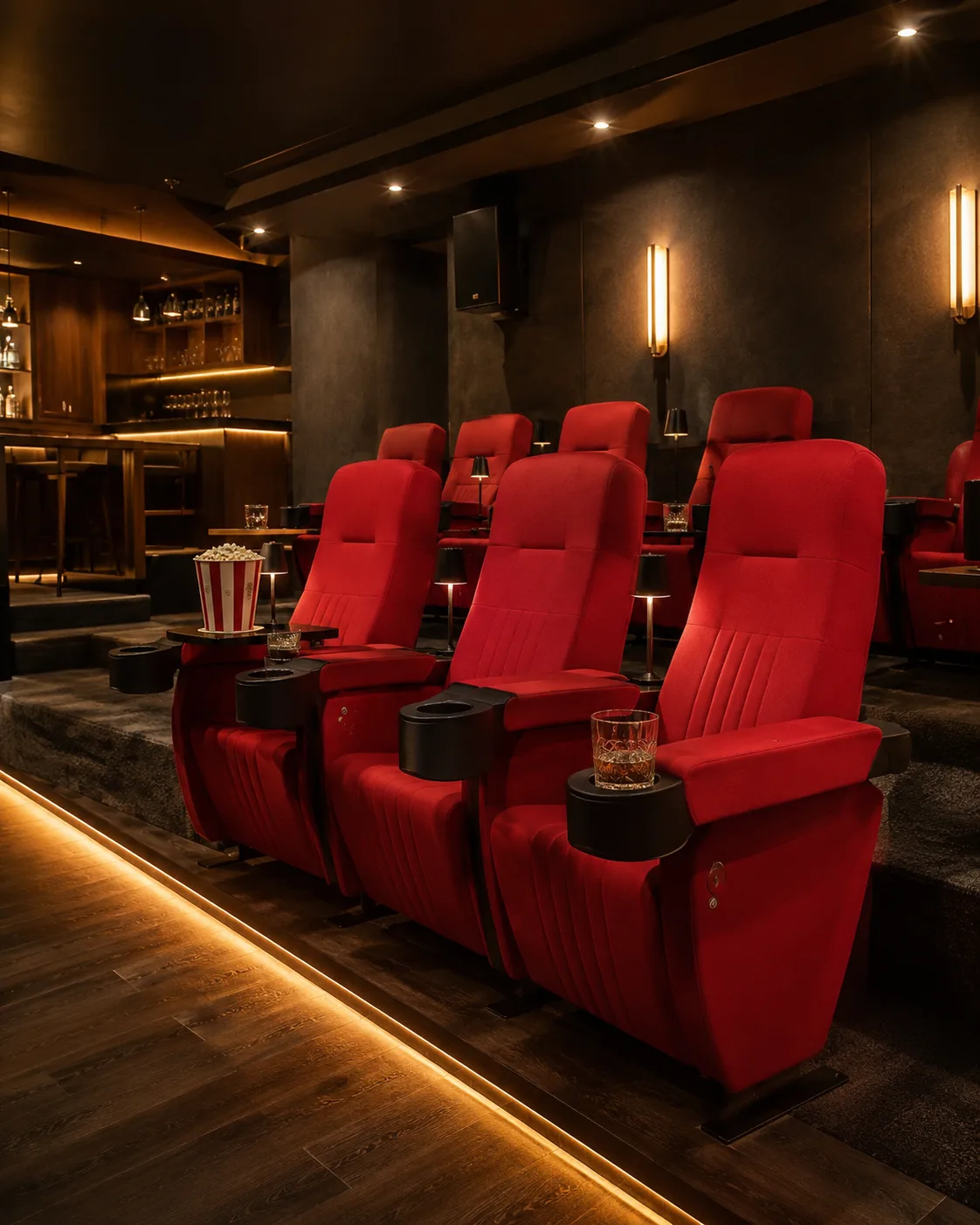 Sillas para cinebar y espacios de entretenimiento