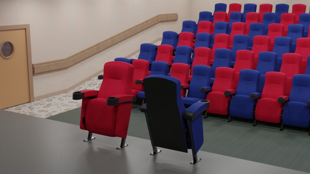 Sillas tapizadas para TEATRO